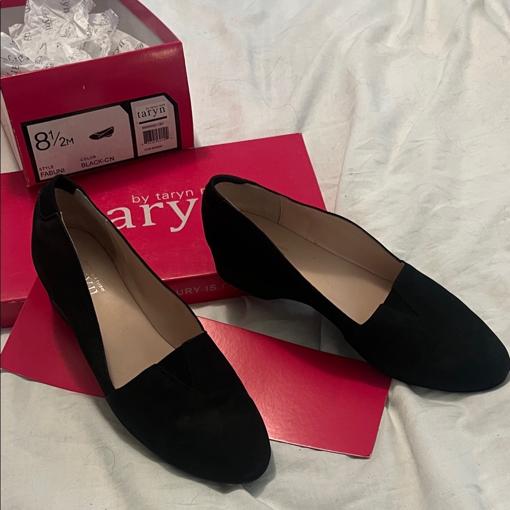 Taryn Rose Classic Black Loafers